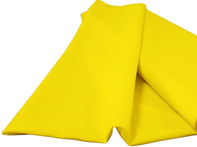 Light Yellow 100% Polyester Spun Poplin Fabric Sold By The Yard.