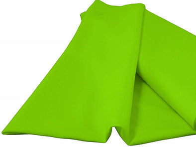 Lime 100% Polyester Spun Poplin Fabric Sold By The Yard.