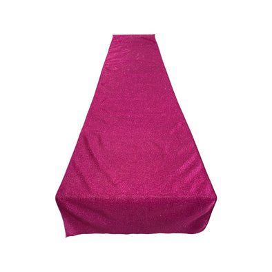 Magenta Full Covered Glitter Shimmer Fabric Table Runner - Party Decoration