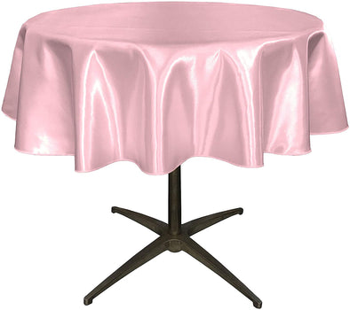 Pink Satin Table Overlay, for Small Coffee Table.