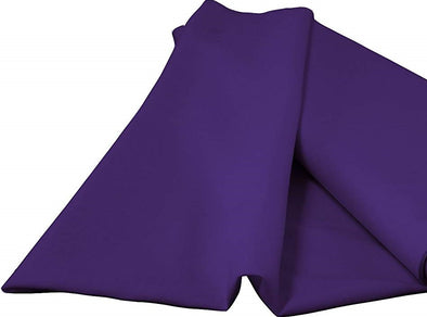 Purple 100% Polyester Spun Poplin Fabric Sold By The Yard.