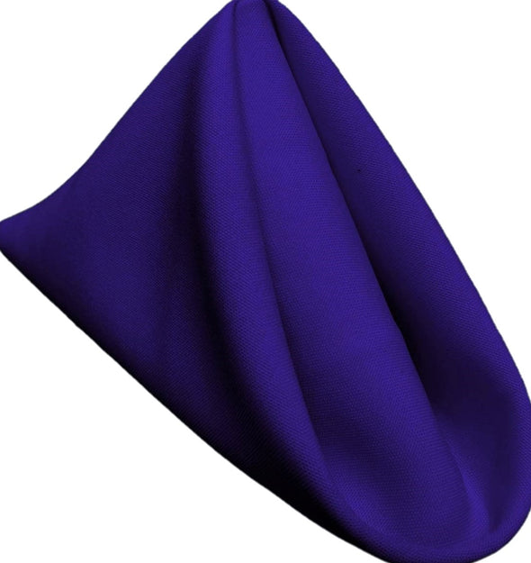 Pack of 12 ,18 x 18 Inches Polyester Poplin Decorative Table Napkins, Party Supply.