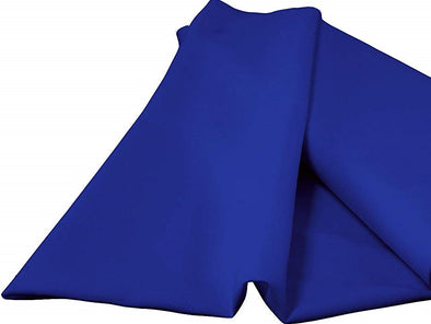 Royal Blue 100% Polyester Spun Poplin Fabric Sold By The Yard.