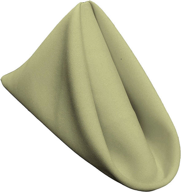 Pack of 12 ,18 x 18 Inches Polyester Poplin Decorative Table Napkins, Party Supply.