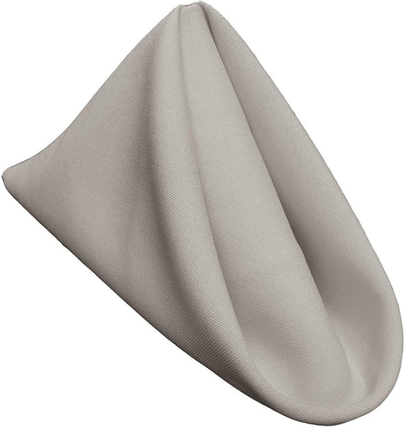 Pack of 12 ,18 x 18 Inches Polyester Poplin Decorative Table Napkins, Party Supply.