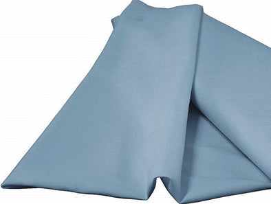 Steel Blue 100% Polyester Spun Poplin Fabric Sold By The Yard.