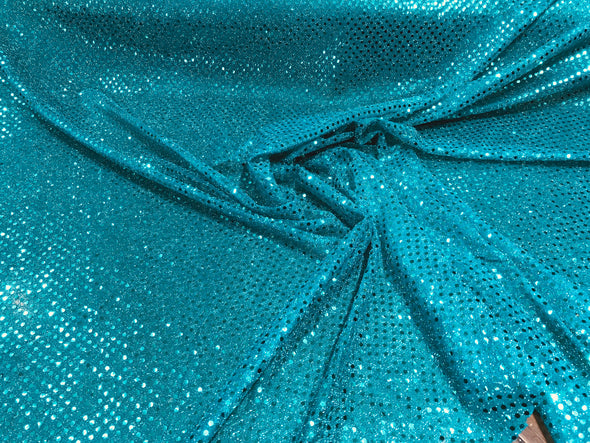 44/45" Wide Faux Confetti Sequin Knit Shiny Dot Fabric. Sold By The Yard