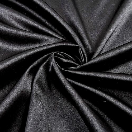 Black Stretch Charmeuse Satin Fabric, 58-59" Wide-96% Polyester, 4% Spandex by The Yard.