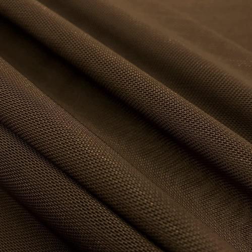 Brown 58/60" Wide Solid Stretch Power Mesh Fabric Nylon Spandex Sold By The Yard.