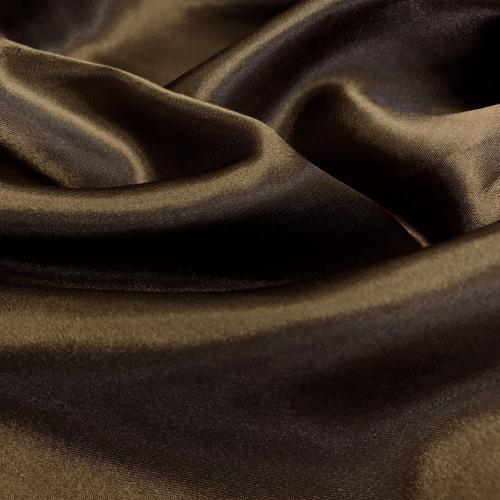 Brown Stretch Charmeuse Satin Fabric, 58-59" Wide-96% Polyester, 4% Spandex by The Yard.
