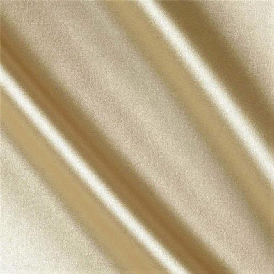 Champagne Stretch Charmeuse Satin Fabric, 58-59" Wide-96% Polyester, 4% Spandex by The Yard.