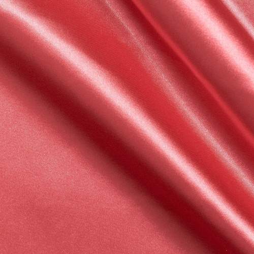 Coral Stretch Charmeuse Satin Fabric, 58-59" Wide-96% Polyester, 4% Spandex by The Yard.