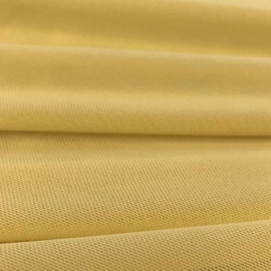 DK Gold 58/60" Wide Solid Stretch Power Mesh Fabric Nylon Spandex Sold By The Yard.