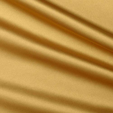 Gold Stretch Charmeuse Satin Fabric, 58-59" Wide-96% Polyester, 4% Spandex by The Yard.