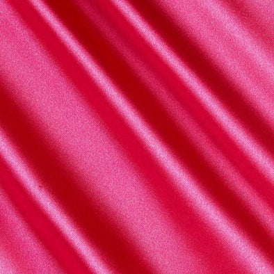 Hot Pink Stretch Charmeuse Satin Fabric, 58-59" Wide-96% Polyester, 4% Spandex by The Yard.