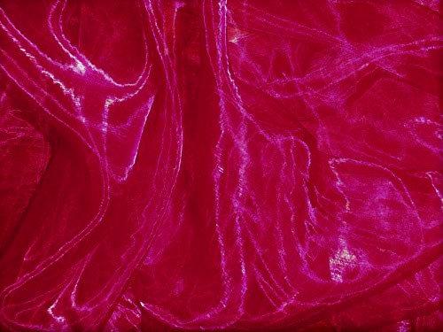 Magenta 60"Wide 100% Polyester Soft Light Weight, Sheer Crystal Organza Fabric Sold By The Yard