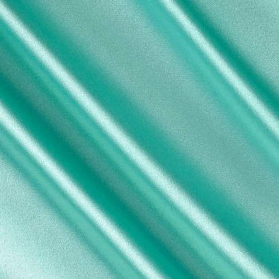 Mint Green Stretch Charmeuse Satin Fabric, 58-59" Wide-96% Polyester, 4% Spandex by The Yard.