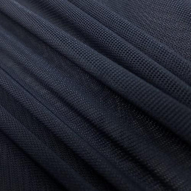 Navy Blue 58/60" Wide Solid Stretch Power Mesh Fabric Nylon Spandex Sold By The Yard.