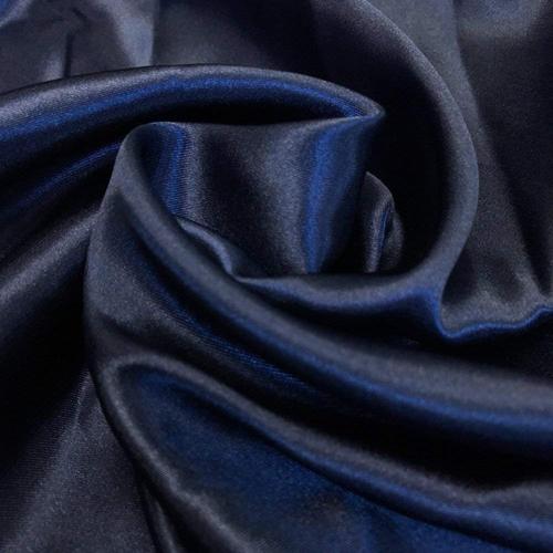 Navy Blue Stretch Charmeuse Satin Fabric, 58-59" Wide-96% Polyester, 4% Spandex by The Yard.