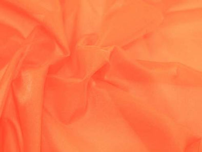Orange 60"Wide 100% Polyester Soft Light Weight, Sheer Crystal Organza Fabric Sold By The Yard