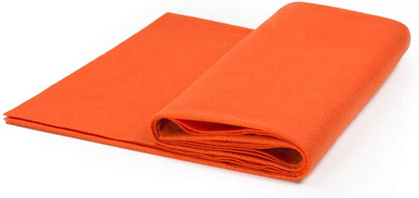 Orange Craft Felt by The Yard 72" Wide, School craft-Poker Table Fabric, Sewing Projects.