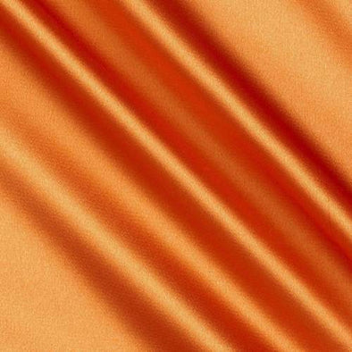 Orange Stretch Charmeuse Satin Fabric, 58-59" Wide-96% Polyester, 4% Spandex by The Yard.