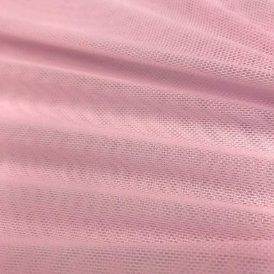 Pink 58/60" Wide Solid Stretch Power Mesh Fabric Nylon Spandex Sold By The Yard.