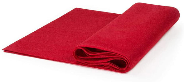 Red Craft Felt by The Yard 72" Wide, School craft-Poker Table Fabric, Sewing Projects.
