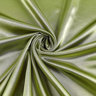 Sage Green Stretch Charmeuse Satin Fabric, 58-59" Wide-96% Polyester, 4% Spandex by The Yard.