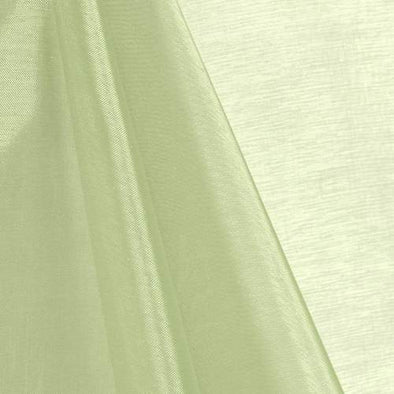Sage Green 60"Wide 100% Polyester Soft Light Weight, Sheer Crystal Organza Fabric Sold By The Yard