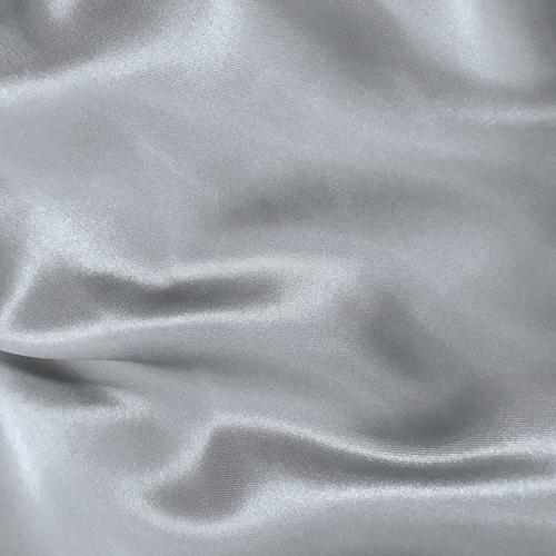 Silver Stretch Charmeuse Satin Fabric, 58-59" Wide-96% Polyester, 4% Spandex by The Yard.