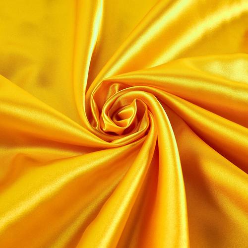 Yellow Stretch Charmeuse Satin Fabric, 58-59" Wide-96% Polyester, 4% Spandex by The Yard.
