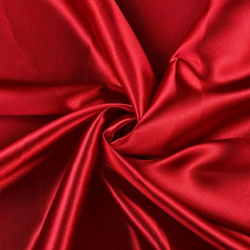 Red Heavy Shiny Bridal Satin Fabric for Wedding Dress, 60" inches wide sold by The Yard.