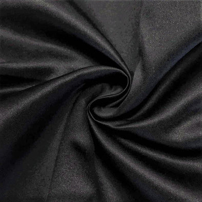 Black Matte Satin (Peau de Soie) Duchess Fabric Bridesmaid Dress 60" Wide Sold By The Yard.