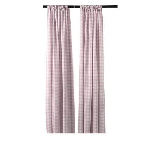 5 Feet Wide x 9 Feet High, Buffalo Checkered Country Plaid Gingham Checkered Backdrop Drapes Curtains Panels, 1 Pair