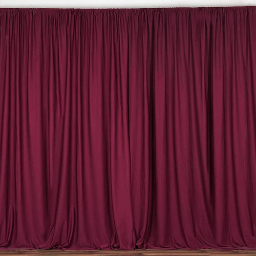 10 Feet Wide x 15 Feet High, Polyester Poplin SEAMLESS Backdrop Drape Curtain Panel.