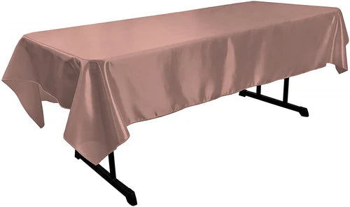 58" x 120" Rectangular Polyester Bridal Satin Table Tablecloth