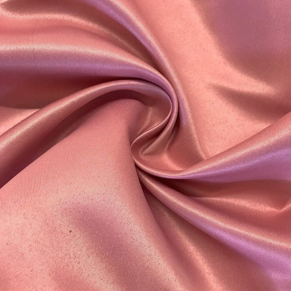 Dusty Rose Matte Satin (Peau de Soie) Duchess Fabric Bridesmaid Dress 60" Wide Sold By The Yard.