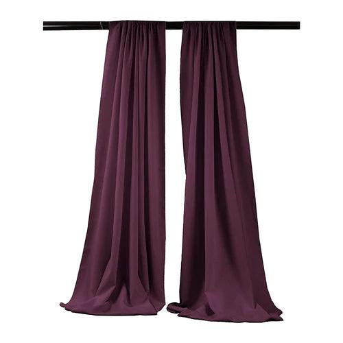 5 Feet Wide x 15 Feet High, Polyester Seamless Backdrop Drape Curtain Panel / Curtain Room Divider / 2 Panels
