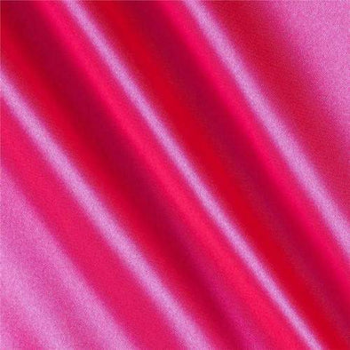 Fuchsia Heavy Shiny Bridal Satin Fabric for Wedding Dress, 60" inches wide sold by The Yard.