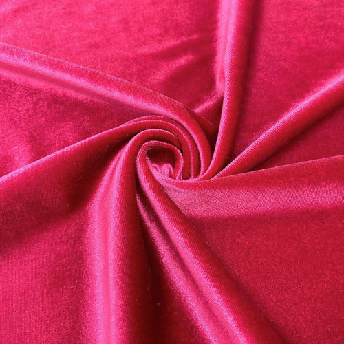 Solid Stretch Velvet Fabric 58/59" Wide 90% Polyester/10% Spandex By The Yard.