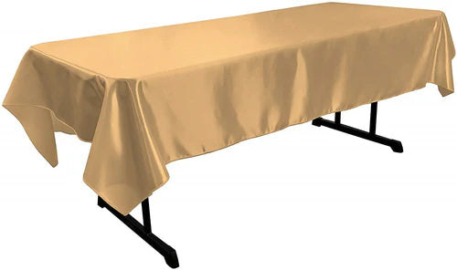 58" x 120" Rectangular Polyester Bridal Satin Table Tablecloth