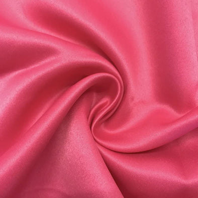 Hot Pink Matte Satin (Peau de Soie) Duchess Fabric Bridesmaid Dress 60" Wide Sold By The Yard.