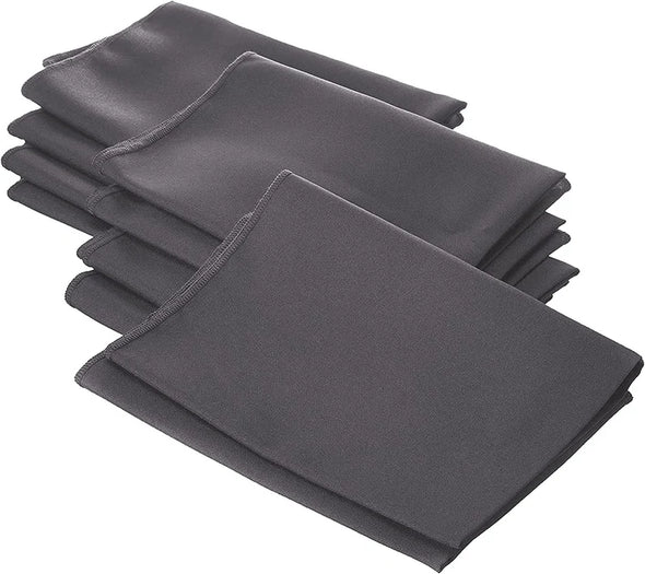 18 x 18 Inches Polyester Poplin Decorative Table Napkins, Party Supply - Pack of 12