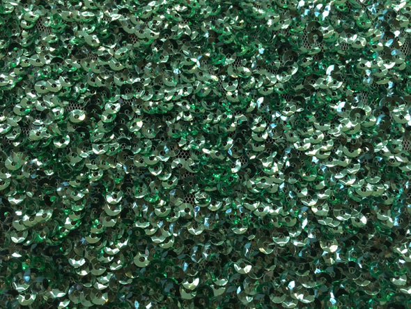 Mint mermaid fish scales sequins- seaweed sequins design- sold by the yard.58" wide.