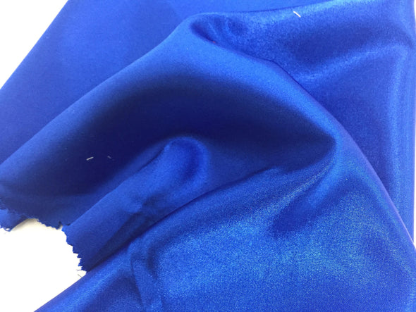 Royal Blue 58 inch 2 way stretch charmeuse satin-super soft silky satin-wedding-bridal-prom-nightgown-sold by the yard.