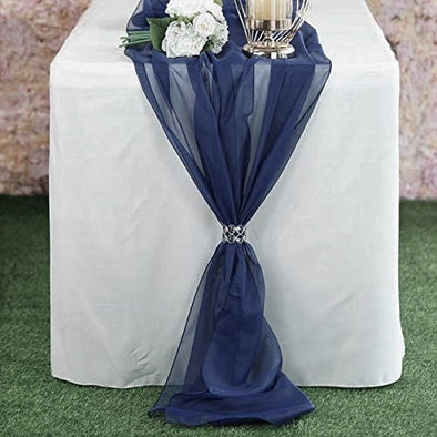 Chiffon Table Runner 18" by 180" Extra Long, Wedding Runners, Holiday Table Runners, Long Table Runners