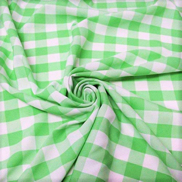 New Creations Fabric & Foam Inc,58/59" Wide 100% Polyester Poplin 1" Square Gingham Checkered Fabric By The Yard