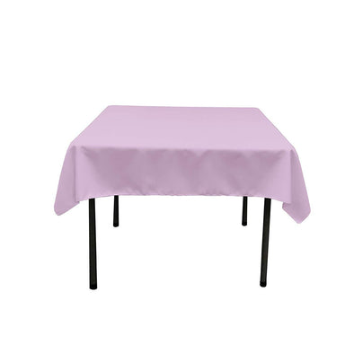 Lilac 68" by 68" Square SEAMLESS Polyester Poplin Tablecloth.