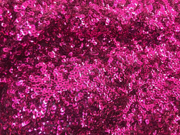 Fuchsia mermaid fish scales sequins- seaweed sequins design- sold by the yard.58" wide.